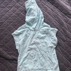 Girls Mint Textured swim cover